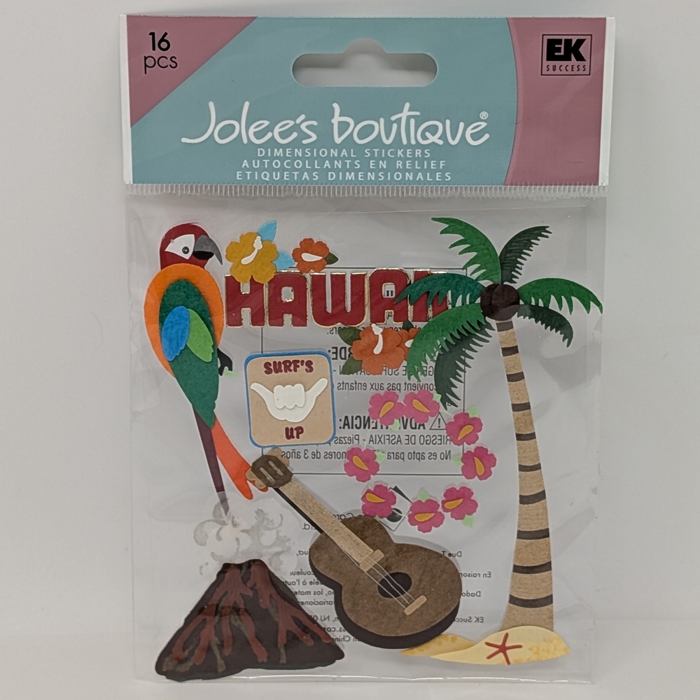 Jolee's Boutique Hawaiian Dimensional Stickers Scrapbooking